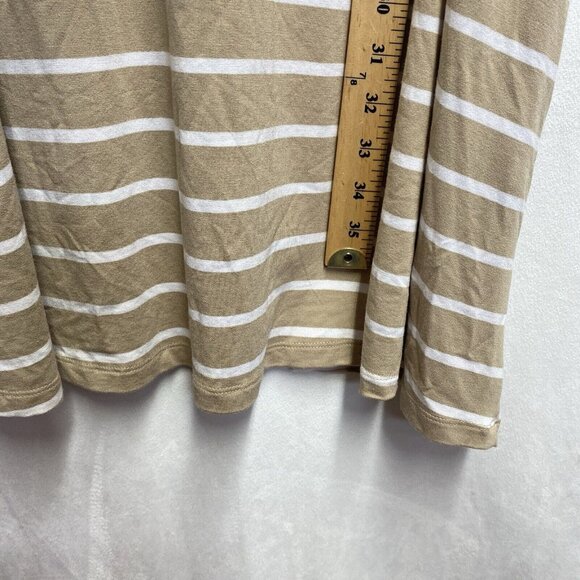 Time and Tru Sleeveless Knit Dress Women XXL (20) Beige Stripes Side Pockets New - Picture 5 of 13